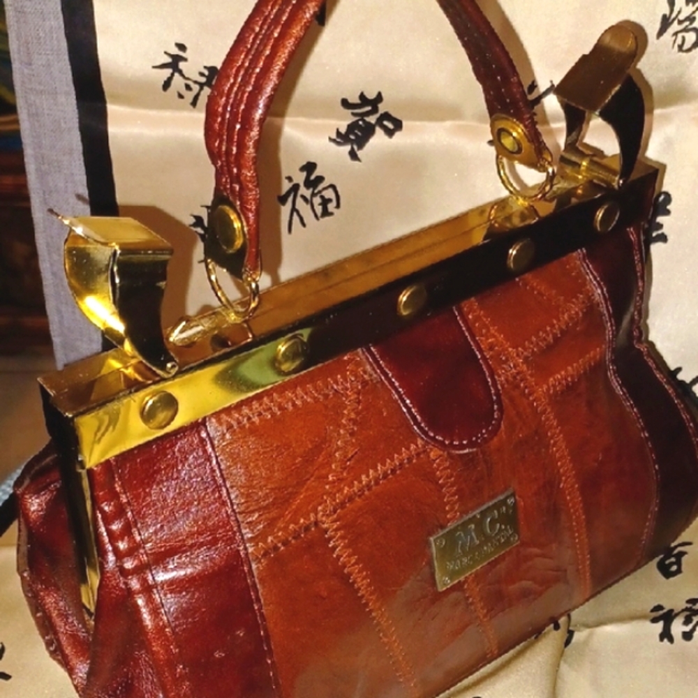 Marc Chantal Crocodile Leather Satchel